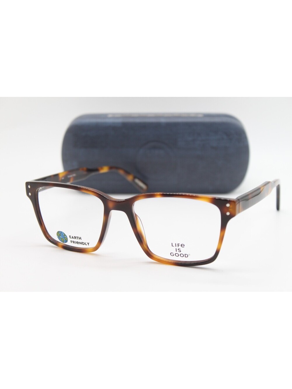 NEW LIFE IS GOOD JAX TORTOISE (TOR) AUTHENTIC EYEGLASSES W/CASE 53-17
